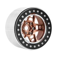 INJORA 2.2" 5-Spokes Negative Offset 10mm Wheels for 1/10 RC Crawler (4) (W2209) Black-Bronze