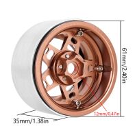 INJORA 2.2" 5-Spokes Negative Offset 10mm Wheels for 1/10 RC Crawler (4) (W2209) Black-Bronze