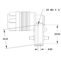 Dlux NOD-2 Transmission for Straight Axles rechts