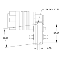 Dlux NOD-2 Transmission for Straight Axles rechts
