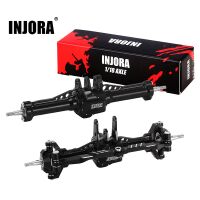 INJORA +4mm Extended Aluminum Front Rear Complete Axles For 1/18 TRX4M (4M-61)