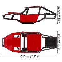 INJORA Rock Tarantula Nylon Buggy Body Chassis Kit For 1/18 TRX4M Red