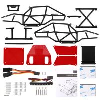 INJORA Rock Tarantula Nylon Buggy Body Chassis Kit For 1/18 TRX4M Red