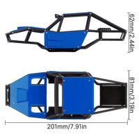 INJORA Rock Tarantula Nylon Buggy Body Chassis Kit For 1/18 TRX4M Blue