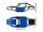INJORA Rock Tarantula Nylon Buggy Body Chassis Kit For 1/18 TRX4M Blue