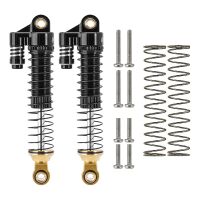 INJORA Brass & Aluminium 59mm Long Threaded Oil Shocks For 1/18 TRX4M (4M-63) 2Pcs