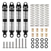 INJORA 59mm Long Threaded Oil Filled Shocks For 1/18 TRX4M (4M-42) Black