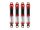 INJORA 59mm Long Threaded Oil Filled Shocks For 1/18 TRX4M (4M-42) Red