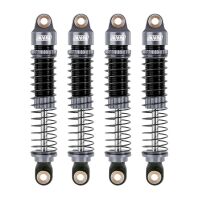 INJORA 59mm Long Threaded Oil Filled Shocks For 1/18 TRX4M (4M-42) Grey