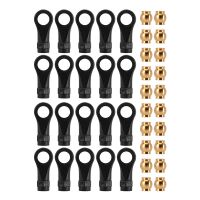 INJORA 20Pcs Plastic Rod Ends With Brass Pivot Balls For INJORA TRX4M Links