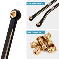 INJORA Black Brass High Clearance Chassis Links Set For 1/18 TRX4M (4M-45)