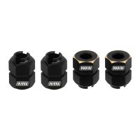 INJORA 9mm Brass Black Wheel Hex Hub Extenders For 1/18 TRX4M (4M-60)