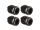 INJORA 9mm Brass Black Wheel Hex Hub Extenders For 1/18 TRX4M (4M-60)