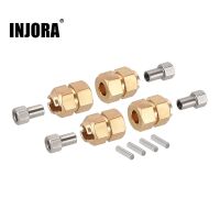 INJORA 9mm Brass Wheel Hex Hub Extenders For 1/18 TRX4M (4M-60)