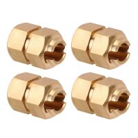 INJORA 9mm Brass Wheel Hex Hub Extenders For 1/18 TRX4M (4M-60)