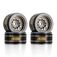 INJORA 1.0 39g/Pcs Brass Beadlock Wheels Negative Offset...