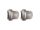 INJORA 2PCS 11g/Pcs Brass Diff Covers Grey For 1/18 TRX4M Front Rear Axles (4M-01)