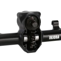 INJORA +4mm Extended Aluminum Front Rear Axles Set For Axial SCX24 Upgrades