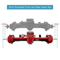 INJORA +4mm Extended Aluminum Front Rear Axles Set For...