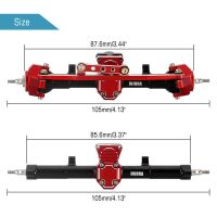 INJORA +4mm Extended Aluminum Front Rear Axles Set For Axial SCX24 Upgrades