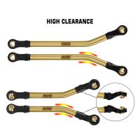 INJORA 8PCS Brass High Clearance Links Set For 1/18 TRX4M High Trail K10 F150 (4M-77)