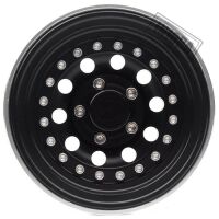 INJORA 4PCS 1.9" Black Aluminum Beadlock Wheel Rims For RC Crawler