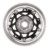 INJORA Carbon Fiber Aluminum Negative Offset 10mm 1.9" Beadlock Wheels For 1/10 RC Crawlers (W1952)