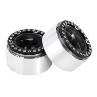 INJORA Carbon Fiber Aluminum Negative Offset 10mm 1.9" Beadlock Wheels For 1/10 RC Crawlers (W1952)