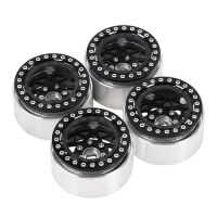 INJORA Carbon Fiber Aluminum Negative Offset 10mm 1.9" Beadlock Wheels For 1/10 RC Crawlers (W1952)