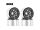 INJORA Carbon Fiber Aluminum Negative Offset 10mm 1.9" Beadlock Wheels For 1/10 RC Crawlers (W1952)