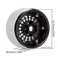 INJORA Turbine 1.9" Aluminum Beadlock Wheels With Rainbow Rings For 1/10 RC Crawler (4) (W1955)