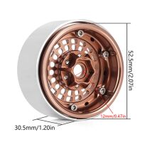 INJORA Turbine 1.9" Aluminum Beadlock Wheels With Rainbow Rings For 1/10 RC Crawler (4) (W1955)