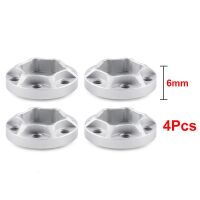 INJORA 12mm Silver Aluminum Wheel Hex Hubs For 1.9" 2.2" Rims 6mm