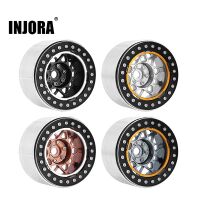 INJORA 2.2" Deep Dish Negative Offset 10mm Wheels For 1/10 RC Crawler (4) (W2208) Grey