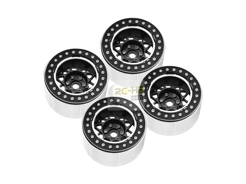 INJORA Inserti In Gomma Siliconica Per RC Crawler 1/10 - 2 Pezzi Morbidi Per Pneumatici 1.9 (106-108mm) - Verde (Super Morbido)