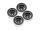 INJORA 2.2" Deep Dish Negative Offset 10mm Wheels For 1/10 RC Crawler (4) (W2208) Black