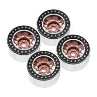 INJORA 2.2" Deep Dish Negative Offset 10mm Wheels For 1/10 RC Crawler (4) (W2208) Bronze