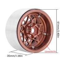 INJORA 2.2" Deep Dish Negative Offset 10mm Wheels For 1/10 RC Crawler (4) (W2208) Bronze