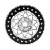 INJORA 2.2" Deep Dish Negative Offset 10mm Wheels For 1/10 RC Crawler (4) (W2208) Silver