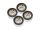 INJORA 2.2" Deep Dish Negative Offset 10mm Wheels For 1/10 RC Crawler (4) (W2208) Silver