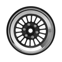 INJORA Turbine 1.3" CNC Aluminium Beadlock Wheels For 1/24 1/18 RC Crawler (W1303) BLACK