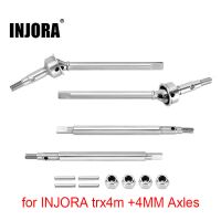 INJORA Stainless Steel Axle Shafts For INJORA TRX4M +4mm...