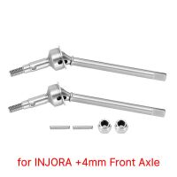 INJORA Stainless Steel Axle Shafts For INJORA TRX4M +4mm...