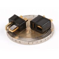 Hi-Amp Mini Steckverbinder vergoldet 2 polig 1 Paar
